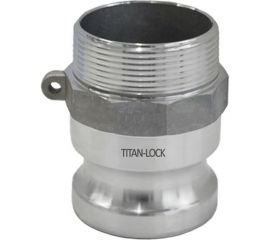 Алюминиевый камлок TITAN LOCK типа F серия EcoLine, ниппель наруж. резьба BSP 2"" TL200FAL-EL 