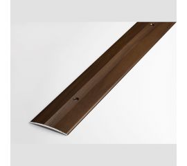 Порог прямой алюминиевый декоративный (37 мм, 1,8 м, Венге) ЛУКА 00000001371 