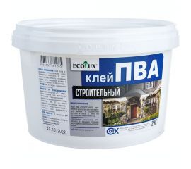 Строительный клей ПВА ECOLUX 2 кг 4607133681265 