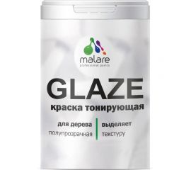 Краска MALARE Glaze тонирующая, по дереву, лессирующая, венге, 0.9 л 2036775036140 