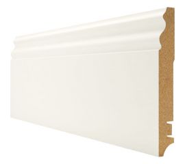 Плинтус Белый МДФ (2400х16х100 мм) Hannahholz 61.04.100306.01 