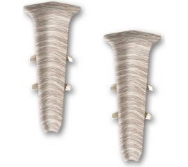 Внутренний угол для плинтуса DECONIKA (70 мм; 229 Дуб латте; 2 шт.) Д-П70-В-Ф2 229 ДУБ ЛАТ 