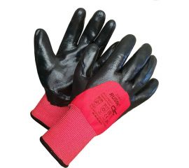 Зимние нефтемаслостойкие перчатки с полным покрытием из нитрильного латекса СВС Рустик р.10 23-605 