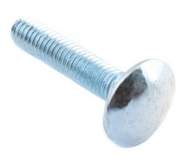 Мебельный болт Element DIN 603 6x20 белый цинк 80 шт 102700 