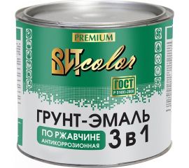 Грунт-эмаль по ржавчине 3в1 Царицынские краски шоколад 1,8 кг 16075 