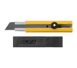 Нож с выдвижным лезвием OLFA в комплекте с лезвиями 5 шт, 25мм OL-H-1BB/5BB 