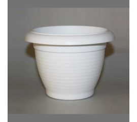Горшок SANTINO Терра 6 л, белый, диам. 26 см, высота 19 см 049302 