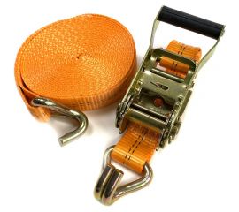 Стяжной ремень с храповиком для крепления груза ТамбовТехСнаб 1.6/3 т, 3 м, 35 мм 7930105412299 