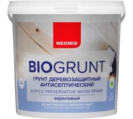 Универсальный грунт NEOMID Bio 5 л, деревозащитный, акриловый Н-BioГрунт-5 