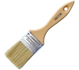 Кисть DECOR Неделька Суббота 75х14 мм, светлая смешанная щетина, пласт. ручка 126055 