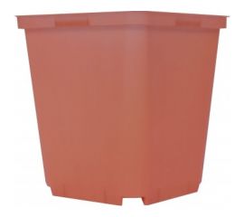 Горшок для рассады Ангора 1 л, 11x11x12 см, квадратный, терракотовый А5504тр 