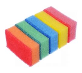 Набор губок для мытья посуды VETTA Прима 5 шт, 8x5х2.5 см 441-082 