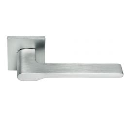 Дверная ручка MORELLI MH-53-S6 SC NEW ""Mercury"" на квадратной розетке 6 мм, матовый хром 9013387 