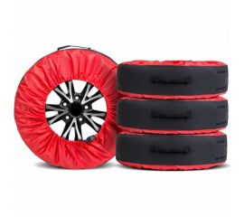 Чехлы для хранения автомобильных колес AutoFlex 4 шт., размер от 15” до 20”, цвет черный 80401 