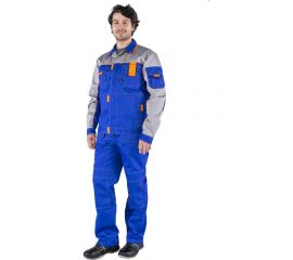 Костюм Факел Союз-Профессионал-2 васильковый/светло-серый/оранжевый, р.48-50, рост 170-176 87474872.003 
