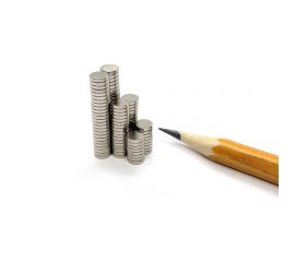 Неодимовый магнит Проф-магнит диск D5x1 мм, 100 штук NdFeB 5x1 N35 