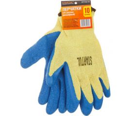 Хлопчатобумажные перчатки STARTUL с латексным рельефным покрытием, р. 9 ST7123-9 