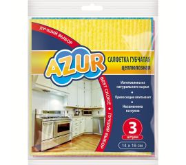 Салфетка губчатая YORK AZUR 3шт. (14x16 см) 024160 