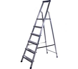 Алюминиевая стремянка с органайзером STAIRS 6 ступеней ТТ-01-00536 