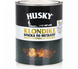 Краска по металлу с молотковым эффектом HUSKY KLONDIKE (алюминий; 0.9 л) 25617 