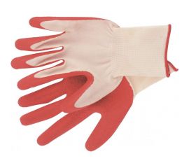 Полиэфирные перчатки с рельефным покрытием из натурального латекса СИБРТЕХ 67767 