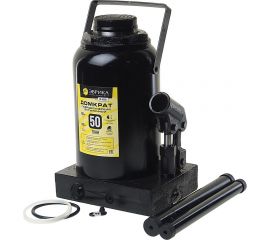 Гидравлический бутылочный домкрат ЭВРИКА с клапаном, 50 т, ремкомплект ER-80501 