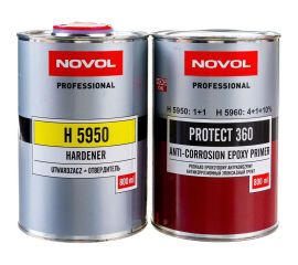 Эпоксидный грунт Novol с отвердителем 0,8л и 0,8л PROTECT 360 X6126967 
