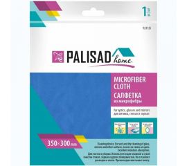 Салфетка из микрофибры для оптики, стекол и зеркал PALISAD Home 350x300 мм, синяя 923125 