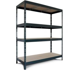 Металлический стеллаж AR SHELVING Rivet 400 180x180x60 см, 4 полки ХДФ TR18S406KHKFD8TCI0 