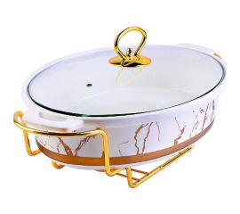 Мармит LORAINE 1,8 л, на 2 свечи LR, с крышкой, на подставке 31396 