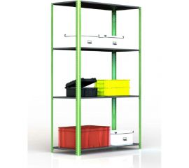 Стеллаж ООО Металекс Metalex AIR 2000x1400x600 4 полки SMAIV201460 