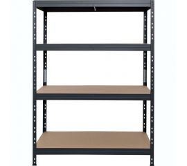 Металлический стеллаж AR SHELVING Rivet Stabil L 180x120x45 см, цвет серый, 4 полки ХДФ TR18S402KHGDD8TCI0 