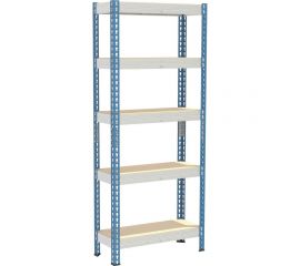 Стеллаж IRONMEBEL Optimus Hook 2 в 1, h-2400 мм, 5 полок, 1000x400 мм m-ot.000.003 