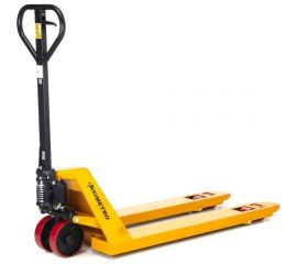 Ручная гидравлическая тележка Simetro 550x1150 мм, колеса 180 мм полиуретан, ролики 80x70 мм полиуретан STD-DF-25-1.15 