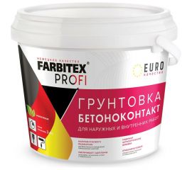 Грунтовка FARBITEX ПРОФИ (акриловая; бетоноконтакт; 12 кг) 4300007457 