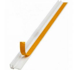 Профиль ПВХ Примыкающий ГОСТ без сетки, с пыльником GAVIAL (6 мм, 2,4 м) 00002074 