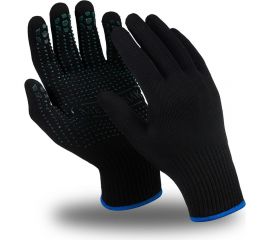 Перчатки Manipula Specialist МЕХАНИК БЛЭК, MG-114, нейлон/хлопок, точка ПВХ, оверлок Пер 124/11 