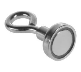 Неодимовый магнит с петлёй для авто Cartage диаметр 16 мм, сцепление 8 кг 4507839 