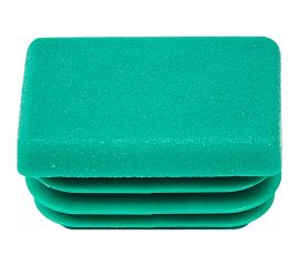 Заглушка для профиля, траверсы, кронштейна, прямоугольной трубы СВК 20x30 мм, зеленая, 10 шт. SVK-FZZ203010 