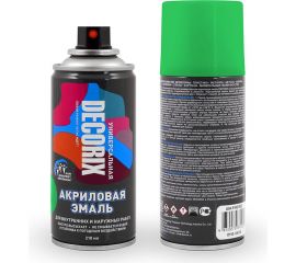 Аэрозольная акриловая эмаль Decorix (универсальная; зеленый; 210 мл) 0110-14 DX 