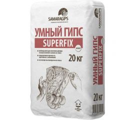Умный гипс Samaragips SUPERFIX для монтажа искусственного камня из гипса 20 кг STD_MSK_00019 