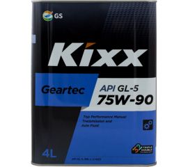 Трансмиссионное масло KIXX GEARTEC 75W90, полусинтетическое, 4 л L296244TE1 