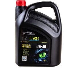 Масло GT OIL Max SAE 5W-40 API SN/CF, 4 л 8809059409015 