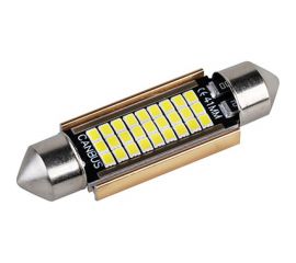 Автолампа SKYWAY диод T11(C5W) 12V 27SMD диодов 1-конт 41мм, белая салон S08201488 
