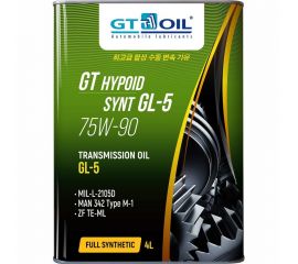 Масло Hypoid Synt, SAE 75W-90, API GL-5, 4 л GT OIL 8809059407875 