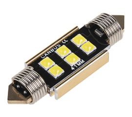 Автолампа SKYWAY диод T11(C5W) 12V 6SMD диодов 1-конт. 41мм, с обманкой белая S08201480 
