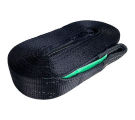 Буксировочный динамический трос HITCH prof лента, масса авто 3,3 т, разрывная 10 т, 6 м, 2 скобы SZ071511 