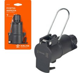 Розетка фаркопа Airline 12 В, 7 контактов, пластик ATE-25 