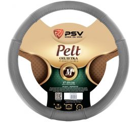 Оплётка на руль PSV PELT кожа, серый, M 130520 