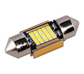 Автолампа SKYWAY диод T11(C5W) 12V 15SMD диодов 1-конт. 31мм, белая салон S08201485 